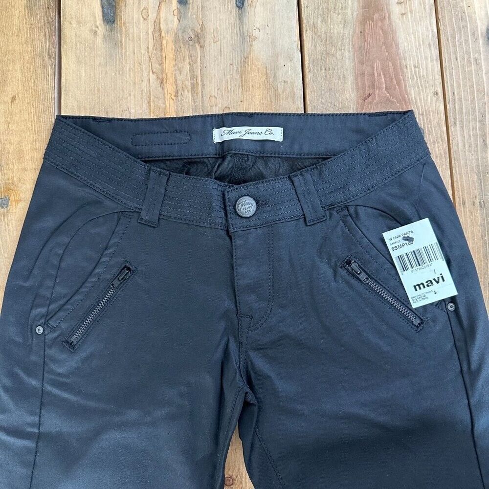 NWT Mavi Jeans Black Biker Jeans Studs Zippers Jeans 27‎ NEW - Picture 2 of 10